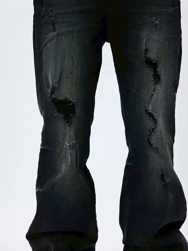 【DND4DES】ROUGH STRETCH FLARED JEANS