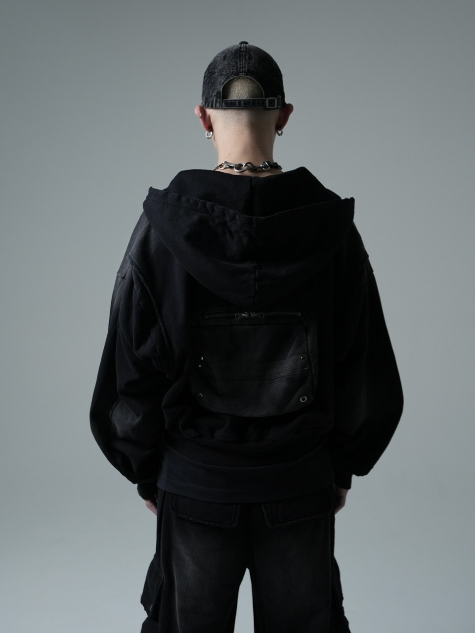 【CHIKASHITSU PLUS HIGH】Overdyed denim cap