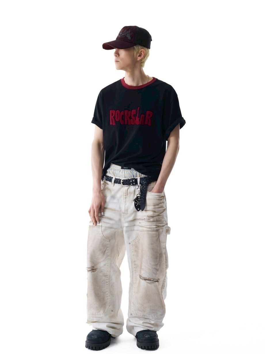 【AAKAM】ROCKSTAR Boucle Half Top