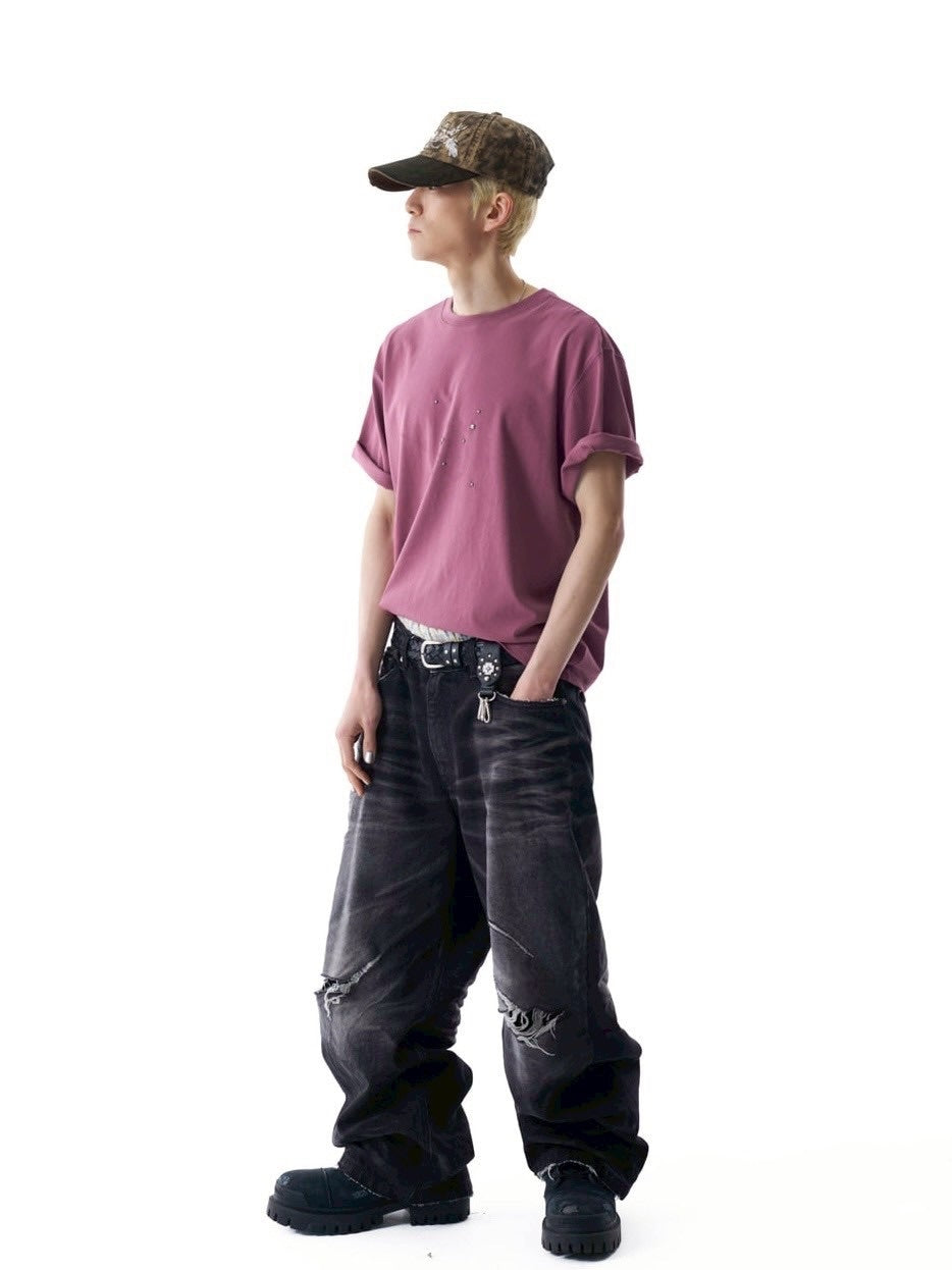 【AAKAM】Studded Sun Half Top