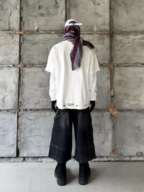 【roaringrad】DAMAGE LETTERING T-SHIRTS / 【ロアリングラド】ダメージロゴ半袖Tシャツ