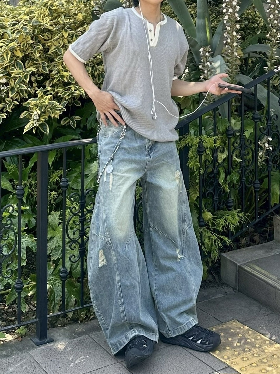 受注制【youll】vintage balloon denim pants