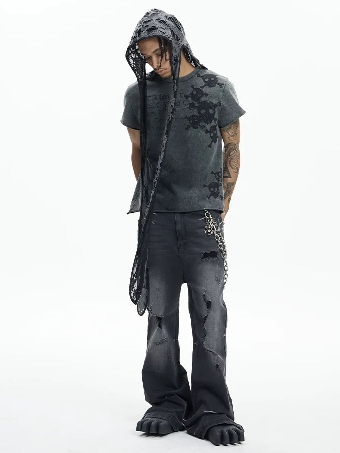 【DND4DES】SKULL WAISTCOAT T-SHIRT