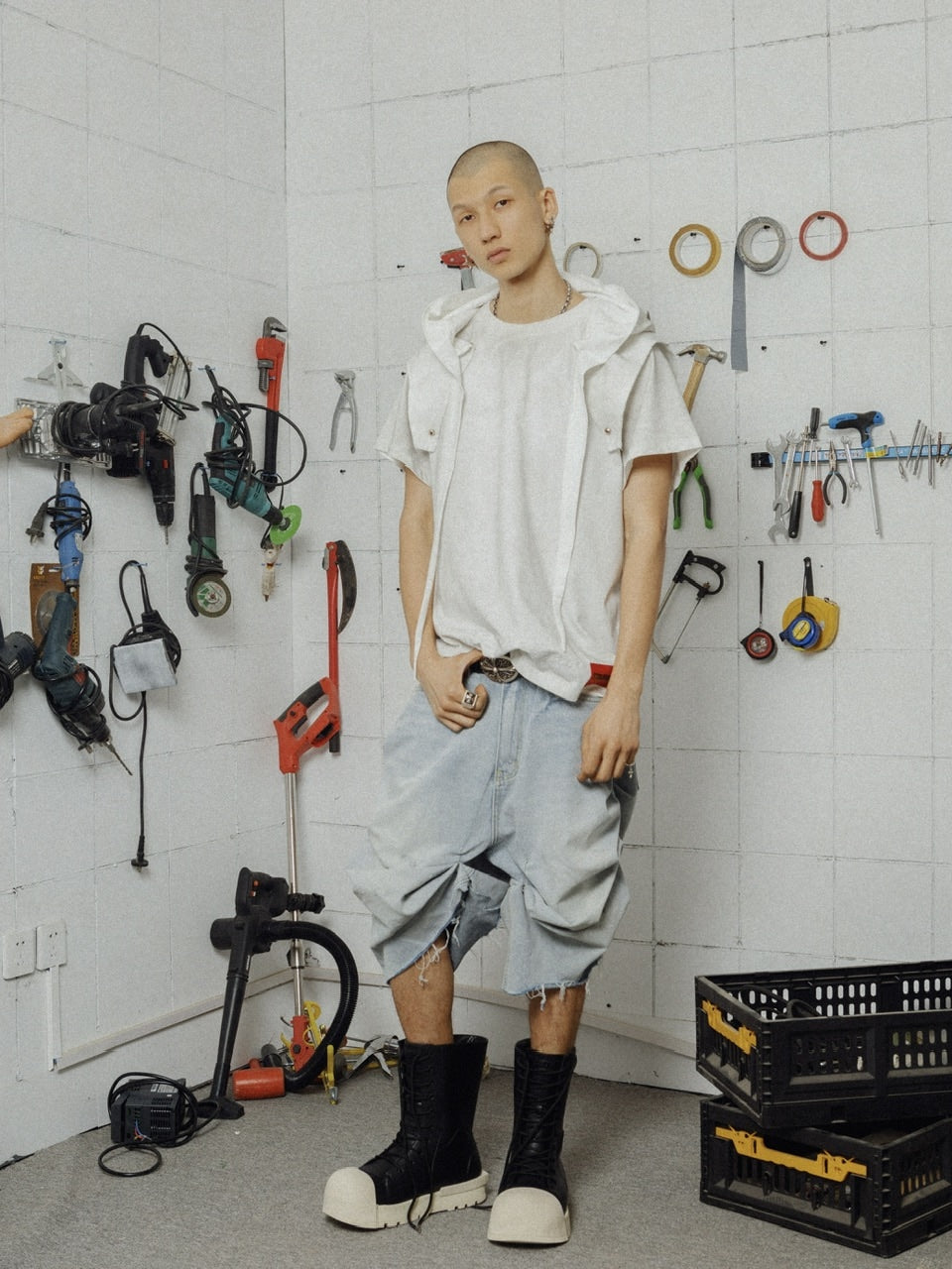 【F.V.V.O】R/F 1.0 IRONCLAD BEETLEPU BOOTS - MID TOP / 【フリーワールドオーダー(エフヴィーヴィーオー)】スニーカーライクミドルブーツ