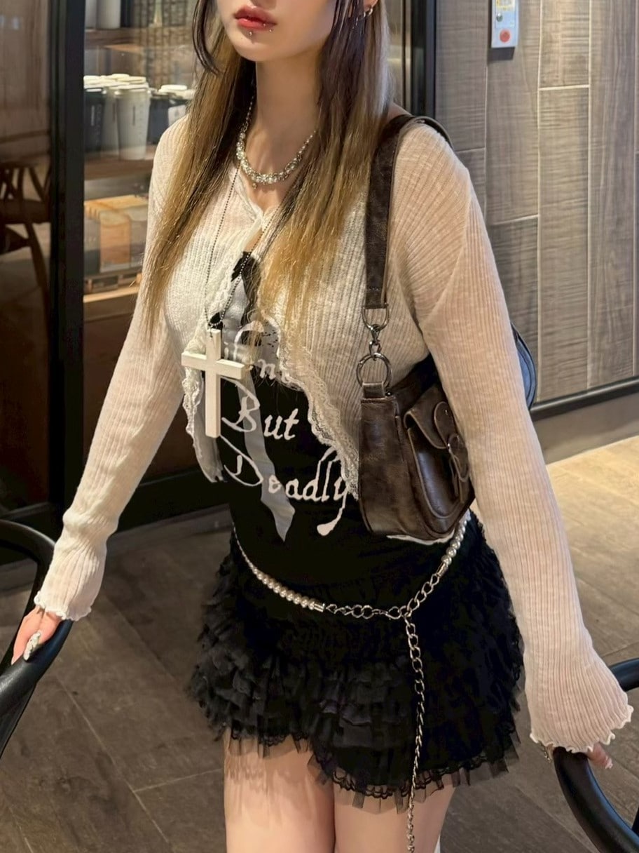 【SETUP‐EXE】CROSS STUDDED SLEEVELESS / 【セットアップエグゼ】クロススタッズキャミソール