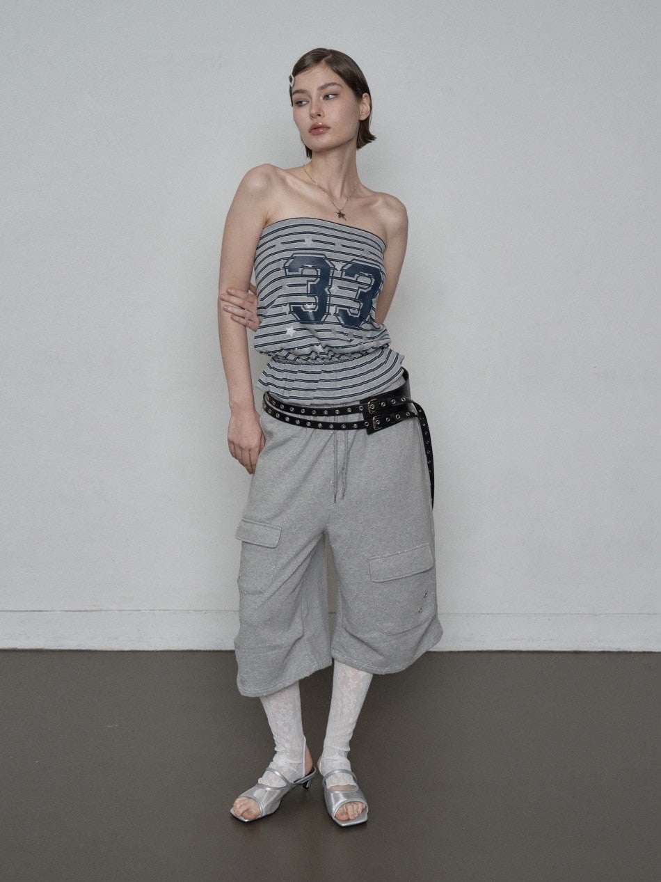 【SETUP‐EXE】PUNCHING BERMUDA SWEATPANTS / 【セットアップエグゼ】パンチングバミューダスウェットショートパンツ