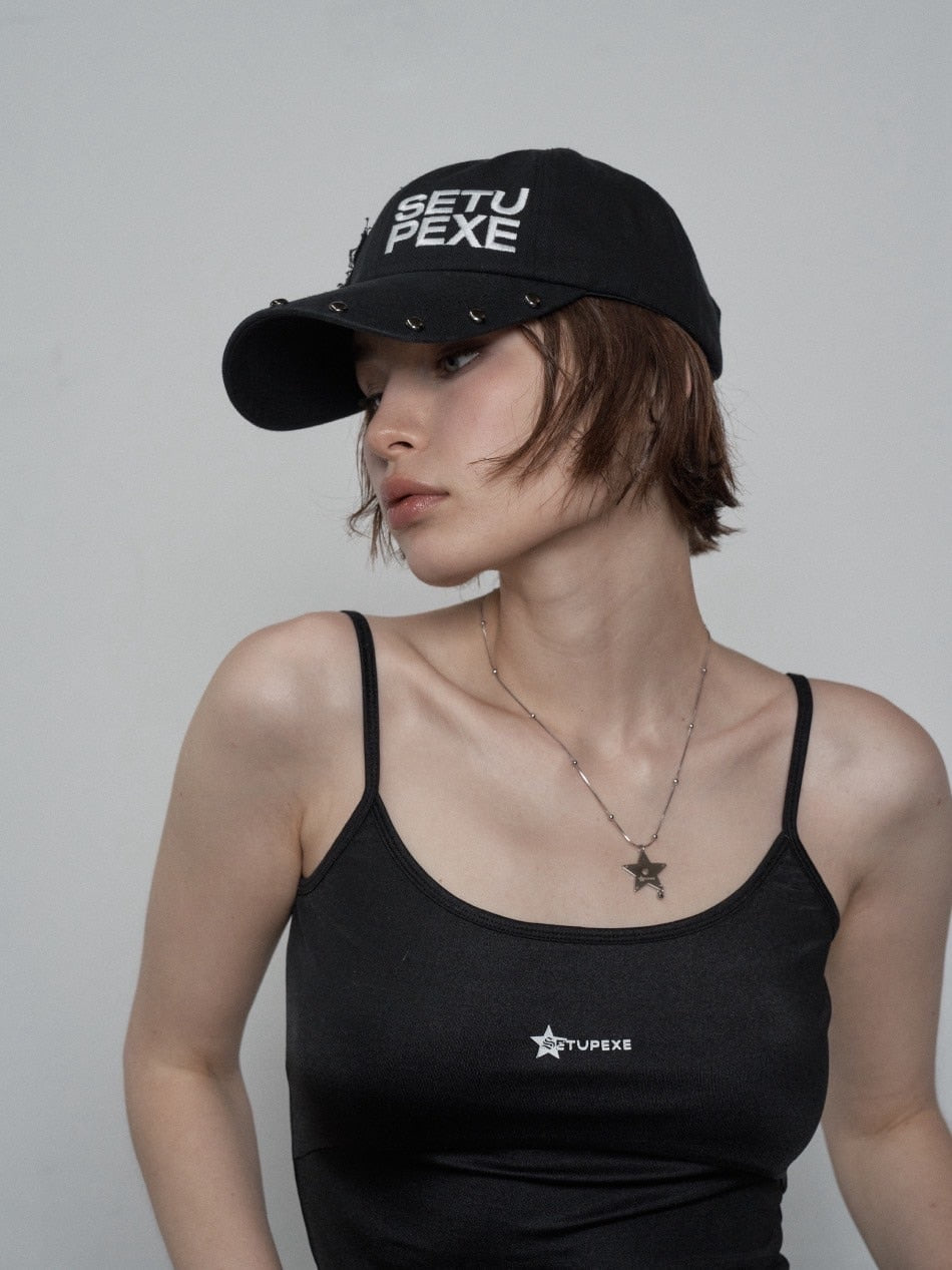 【SETUP‐EXE】STUDDED LOGO BALL CAP / 【セットアップエグゼ】スタッズロゴボールキャップ