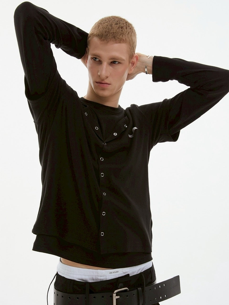 【ESC STUDIO】soft double t-shirt/ 【イーエスシーステュディオ】ソフトダブル長袖Tシャツ