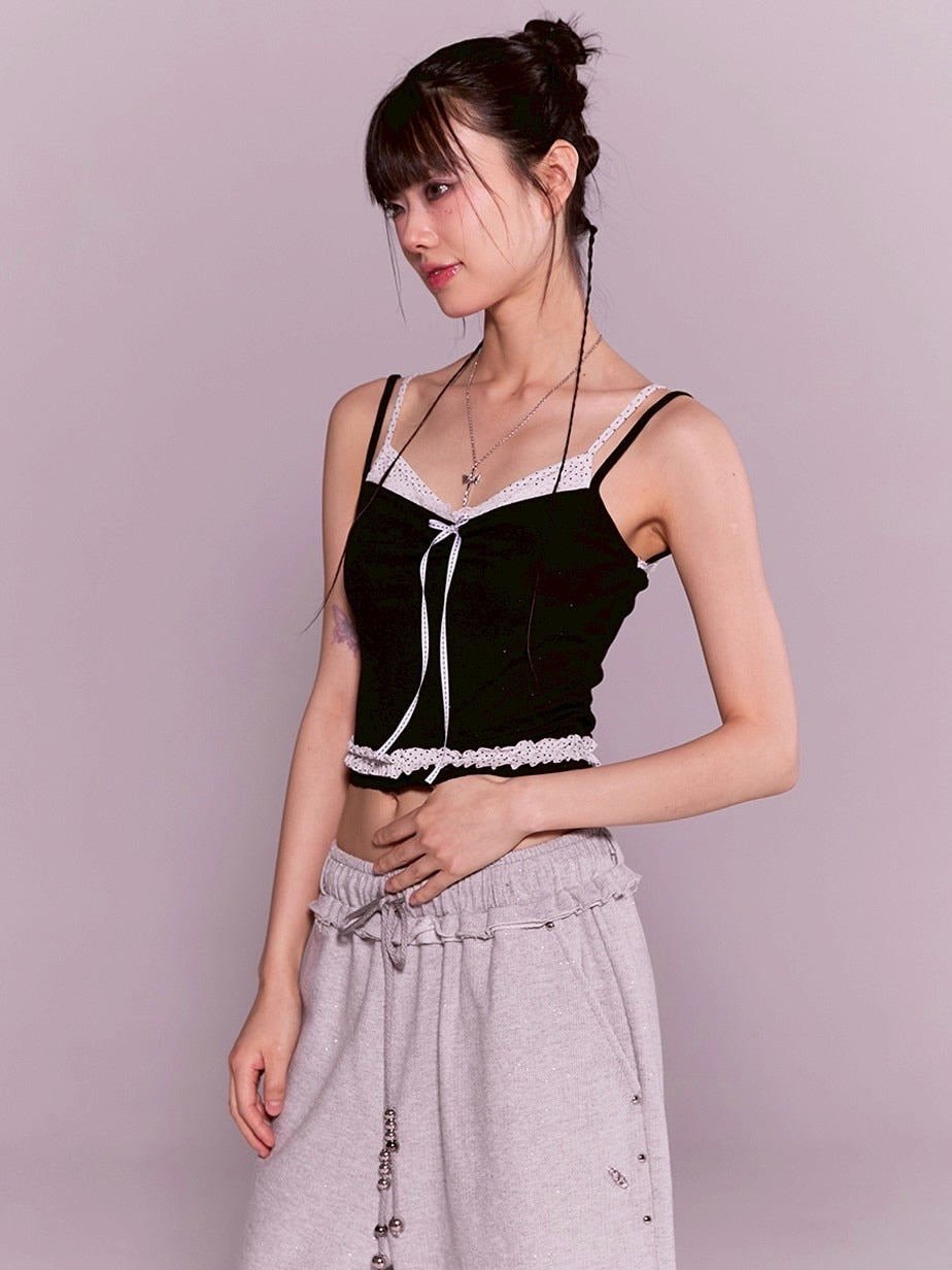 【CHERRYQUIRI】twinkle wrinkle dot sleeveless