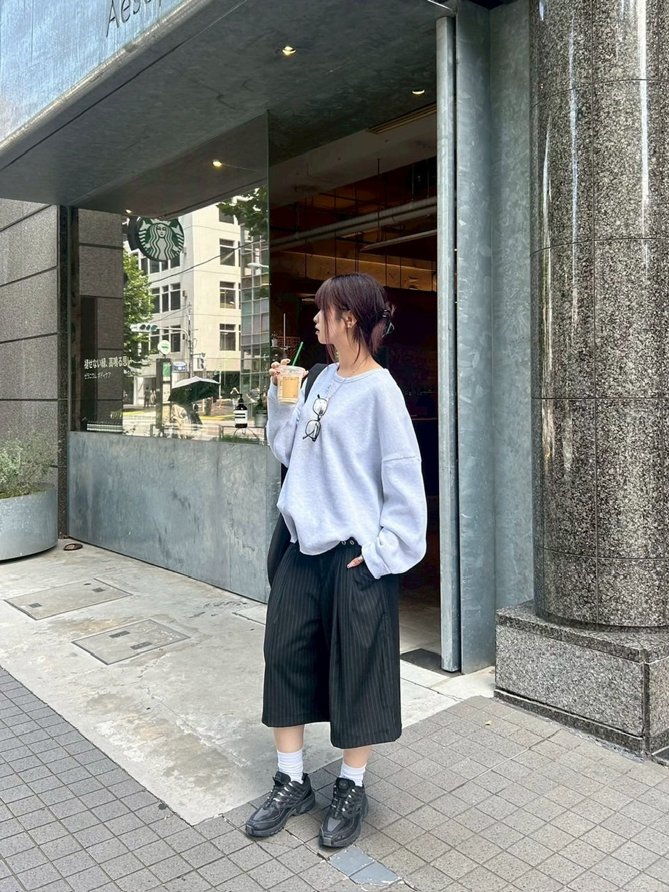 東京店WEB限定受注制【Chikashitsu +】damage waffle long sleeve tee / 【チカシツプラス】ダメージワッフル長袖Tシャツ (2color)