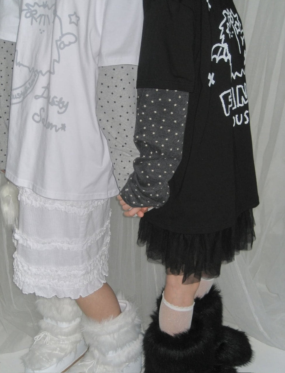 【FANCY X DUSTY】DUSTY CLUB LAYERED LONG SLEEVE / 【ファンシー X ダスティ】ダスティークラブレイヤード長袖Ｔシャツ