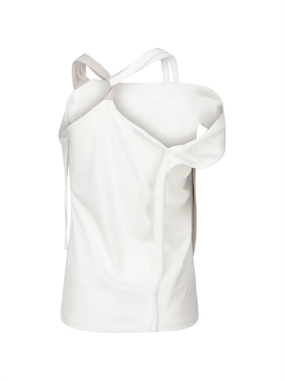 【NACHE】RAWCUT HALTER SLEEVELESS