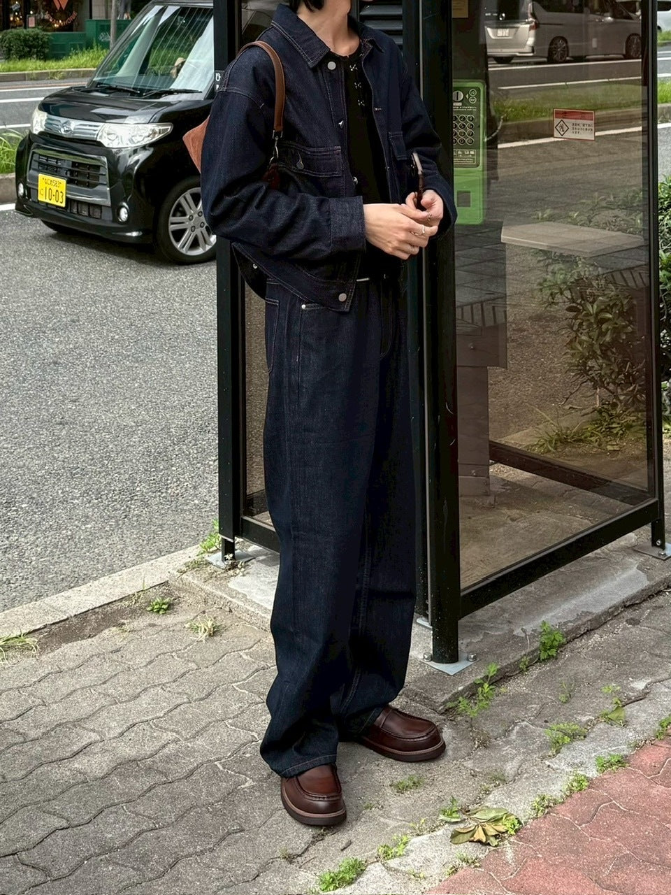 受注制【Chikashitsu +】2 pocket rigid denim jacket / 【チカシツプラス】ツーポケットデニムジャケット (2color)