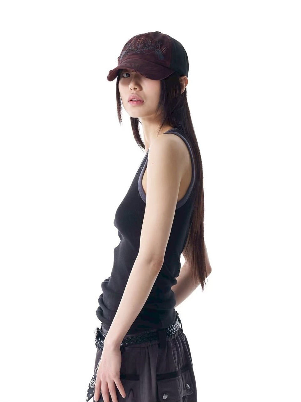 【AAKAM】VTG Washed Damage Ball Cap