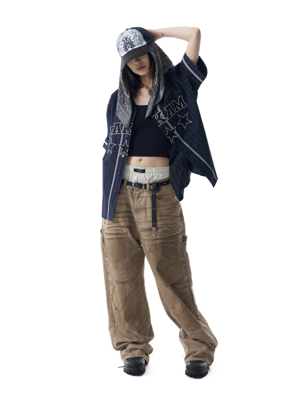 【AAKAM】Cotton Baseball Jersey