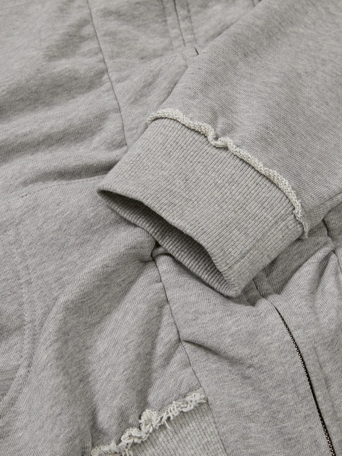 【LCDC】SHIRRING DETAIL ZIP-UP HOODIE / 【エルシーディーシー・ティーエム】シャーリングディティールジップアップパーカー