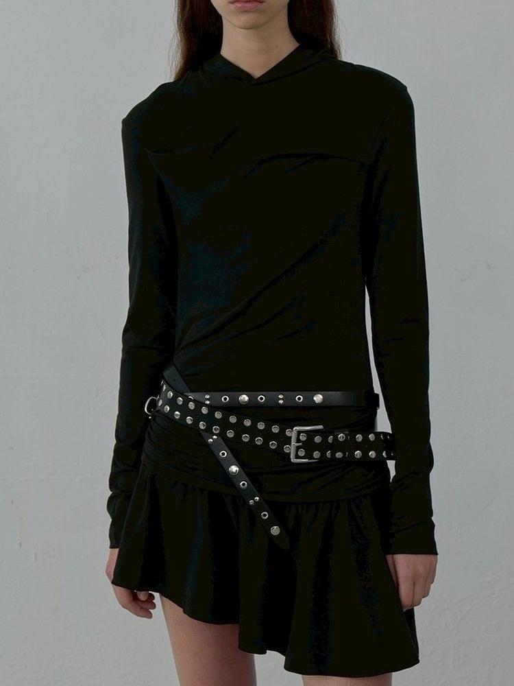 【LCDC】HOODED JERSEY DRESS