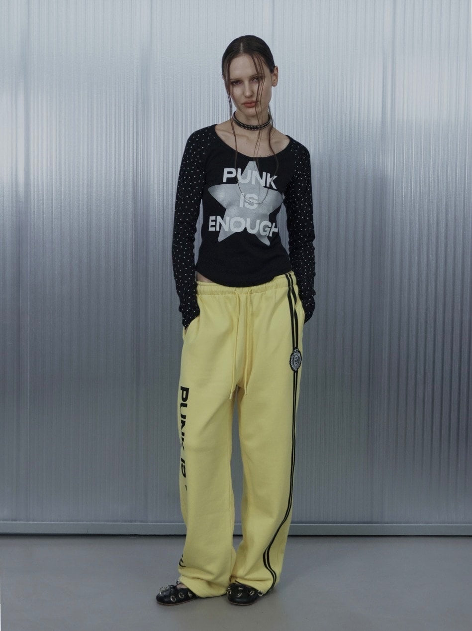 【SETUP‐EXE】STAR SLEEVE PUNK TOP / 【セットアップエグゼ】スタースリーブパンク長袖Ｔシャツ