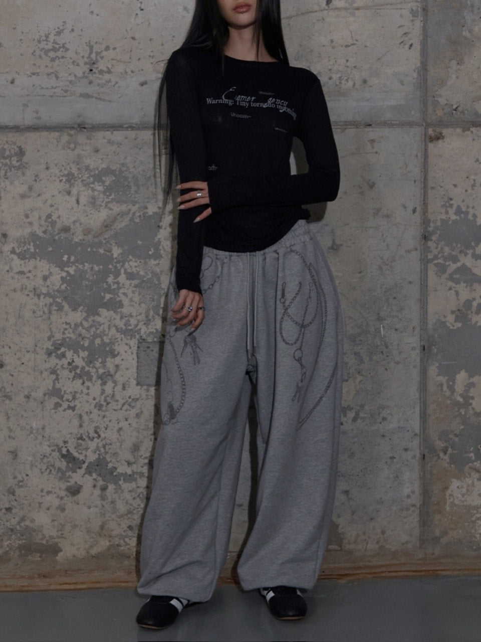 【FANCY CLUB】BACK CROSS LONG SLEEVE / 【ファンシークラブ】バッククロス長袖Ｔシャツ