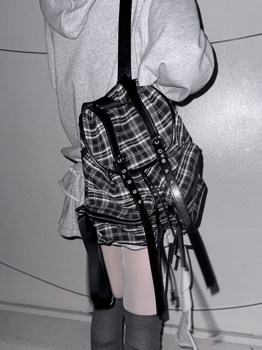 【NOT KNOWING】Double Belted Moto Backpack / 【ノットノーイング】ダブルベルトモトバックパック