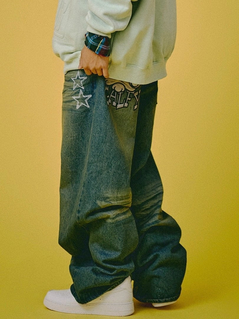 【GALFY】ジャラジャラギャル男デニム