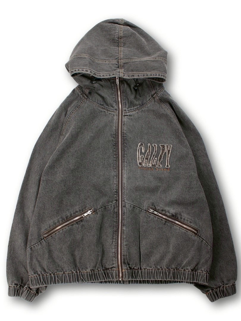 【GALFY】ぐるグニャデニムパーカー