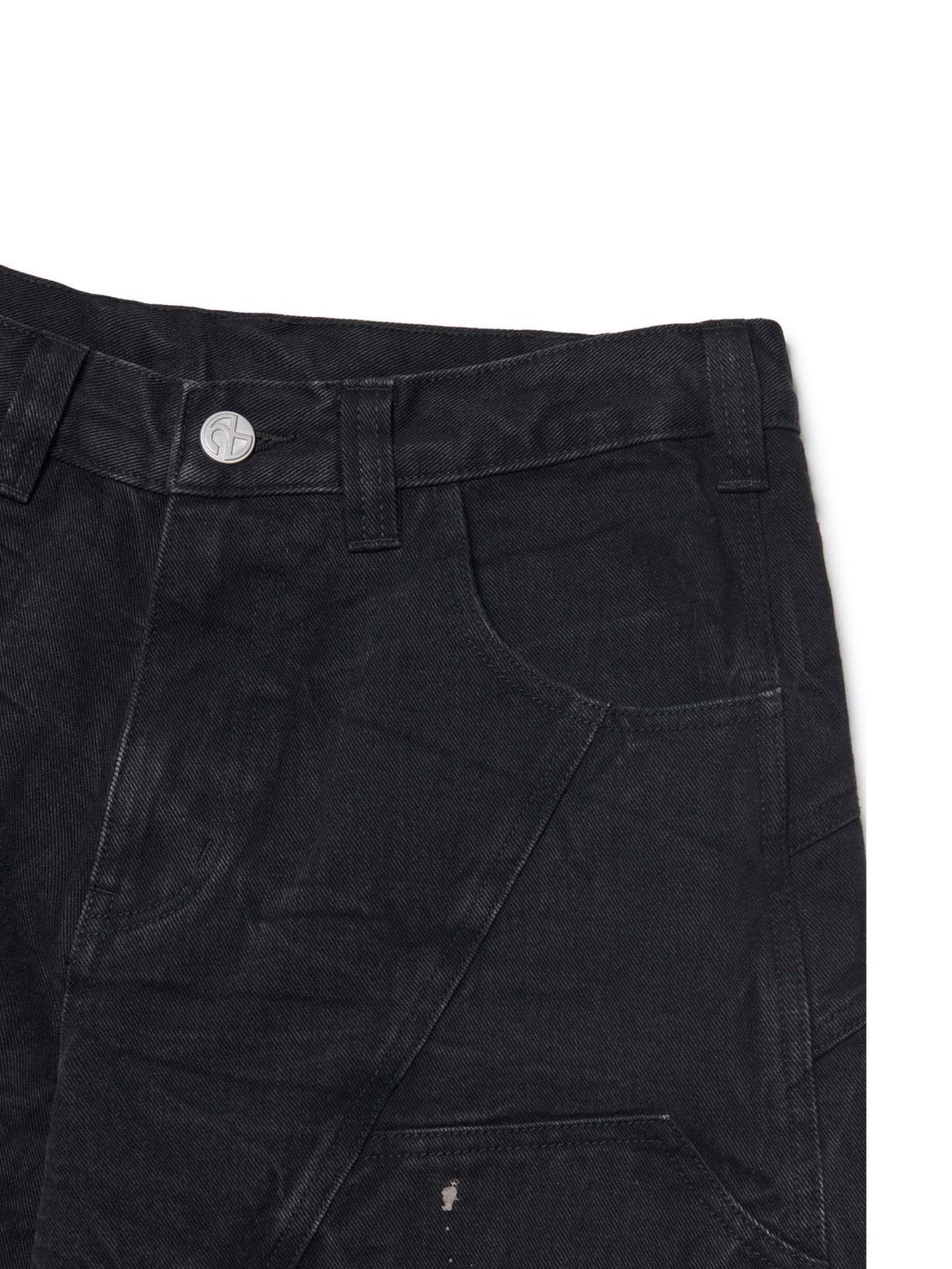 【AAPE X NOMANUAL】AAPE X NOMANUAL PAINTED DOUBLE KNEE DENIM PANTS