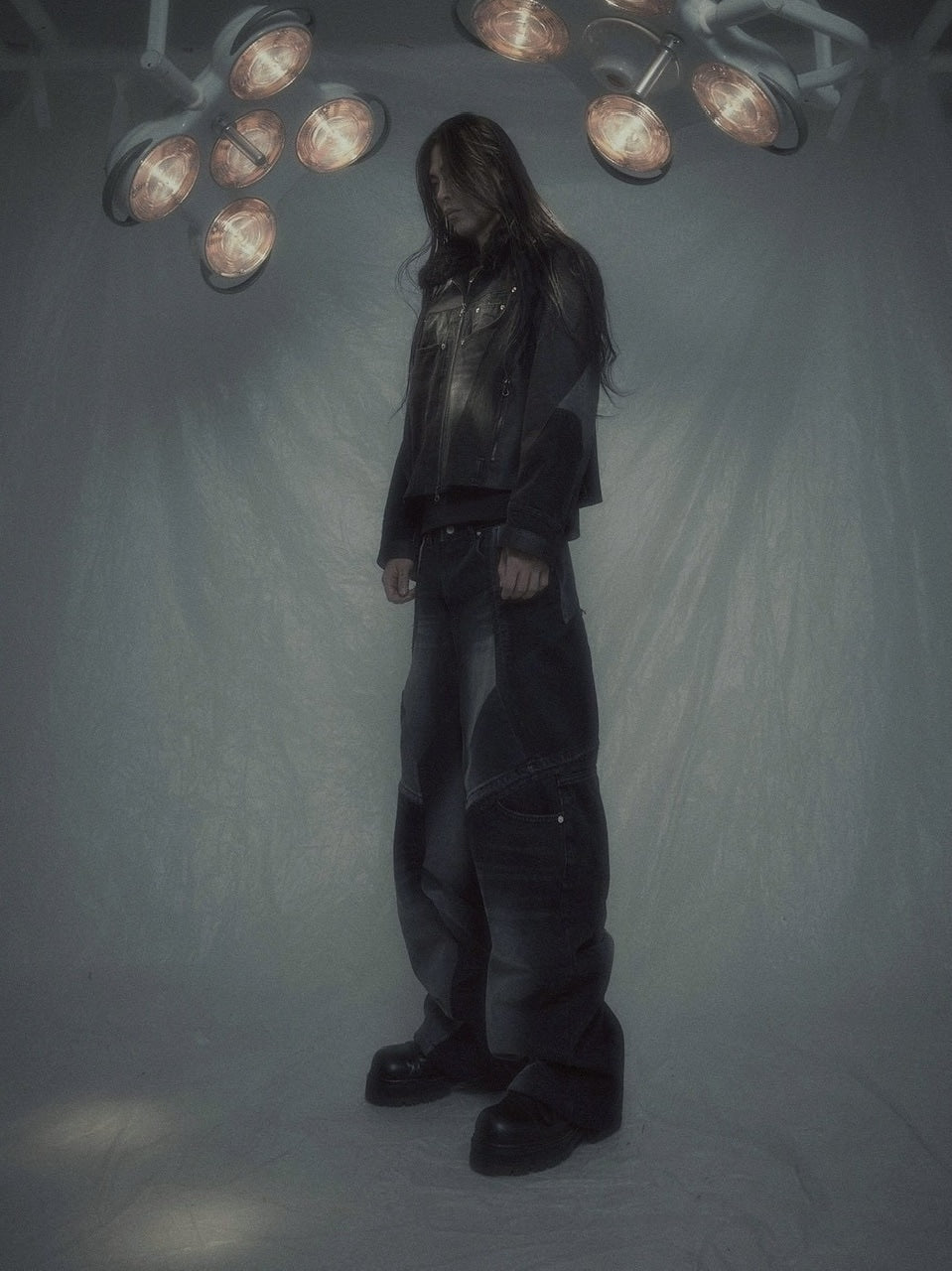 【SURGERY】Surgery fur trimming denim jacket