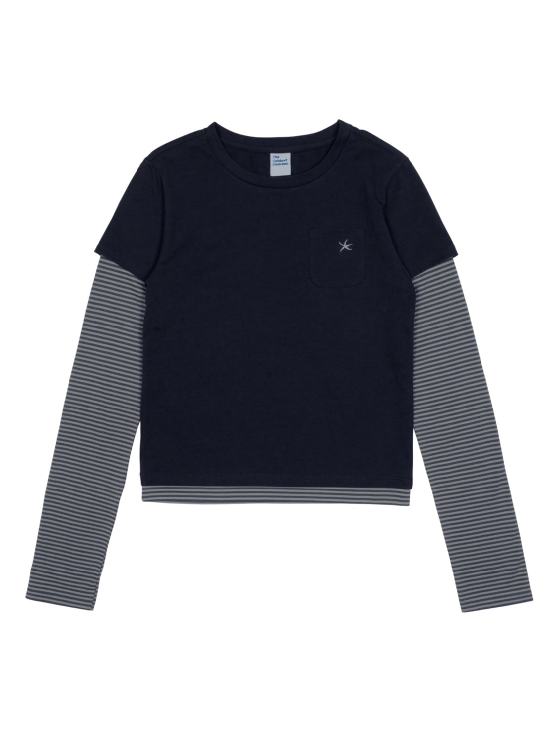 【THECOLDESTMOMENT】TCM stripe layered long sleeve