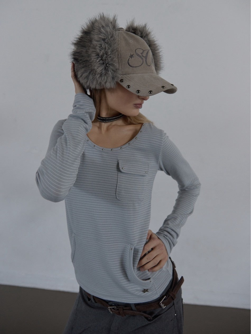 【SETUP‐EXE】CORDUROY FUR EARFLAP CAP / 【セットアップエグゼ】コーデュロイファーイヤーラップキャップ