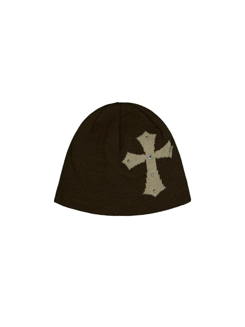 【SETUP‐EXE】CROSS STUDDED BEANIE / 【セットアップエグゼ】クロススタッズビーニー