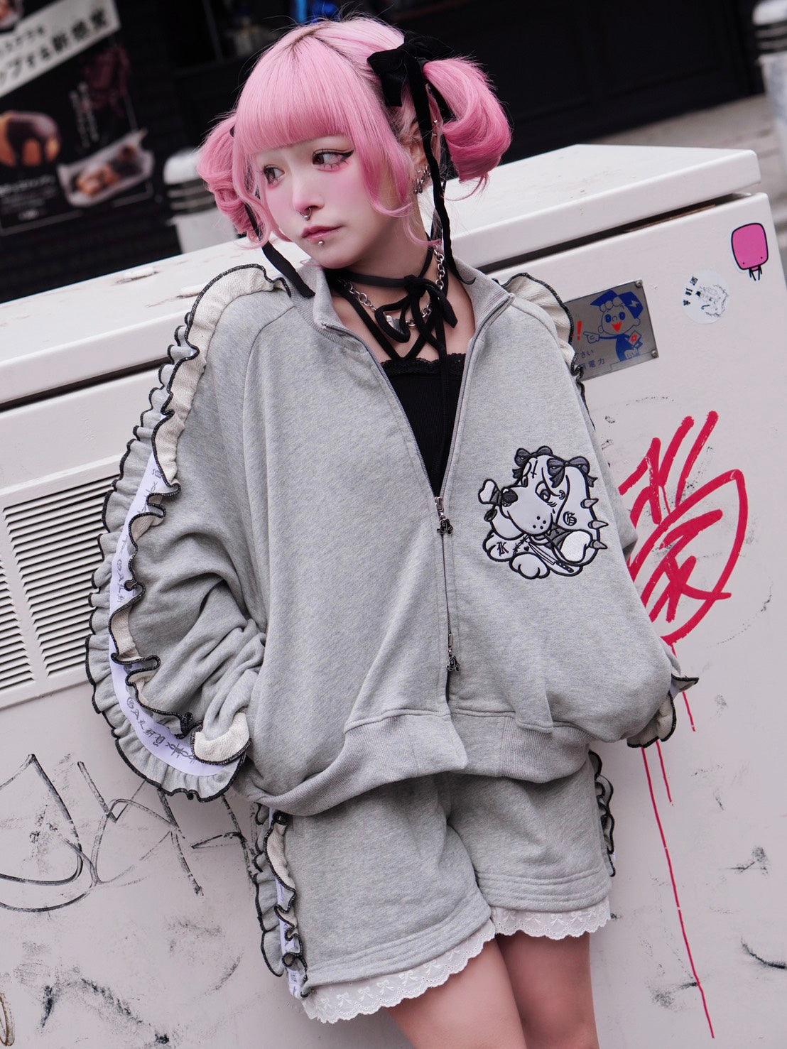 2/8 20:00発売 Pressing限定 【GALFY×kuua】コラボセットアップ (2color)