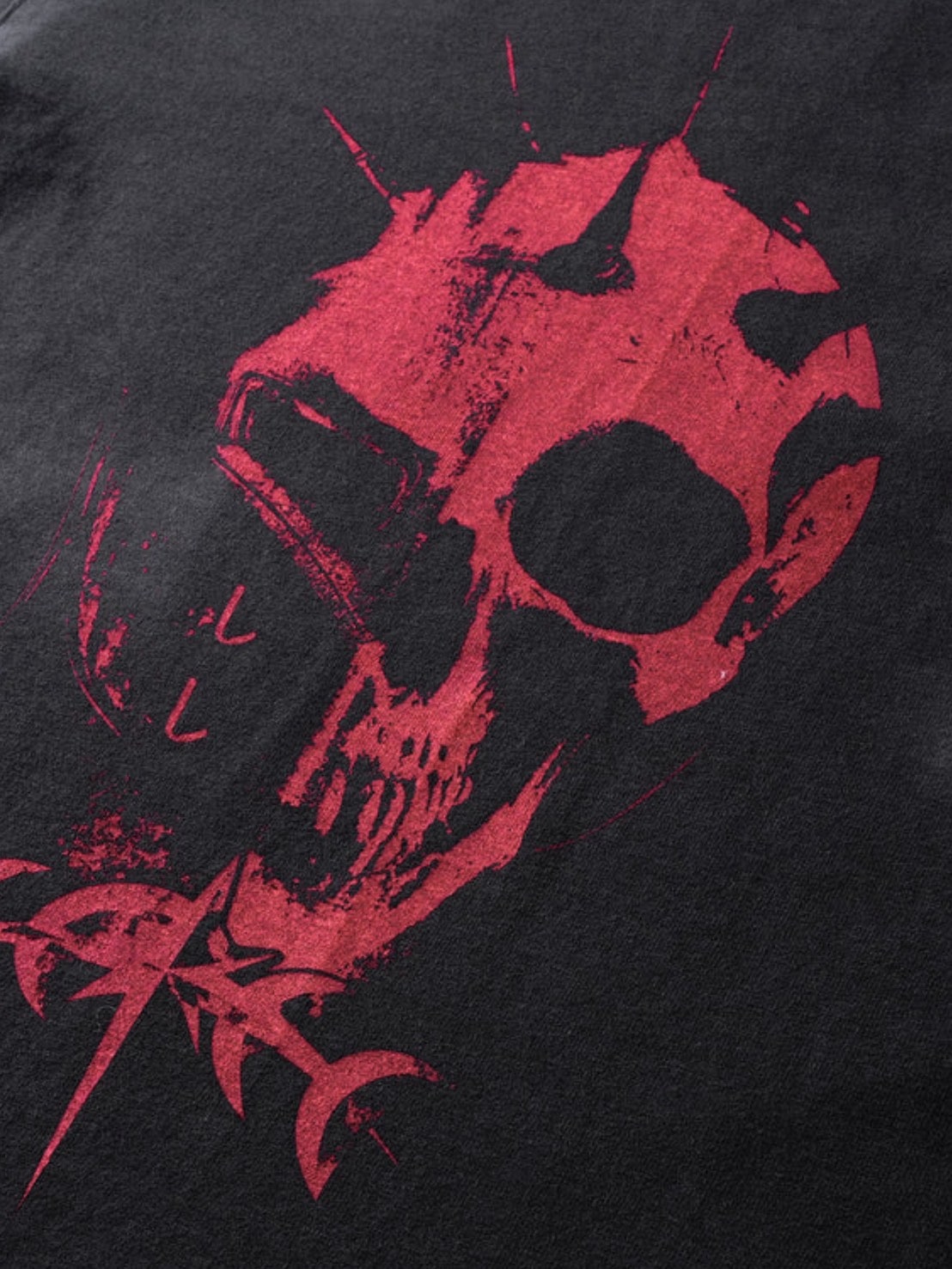 【The Boy Has No Patience】TBHNP LUMINOUS DAWN KNIGHT AND GHOST PRINTED LONG TEE / 【ザボーイハズノーペーシェンス】フロントプリント半袖Tシャツ