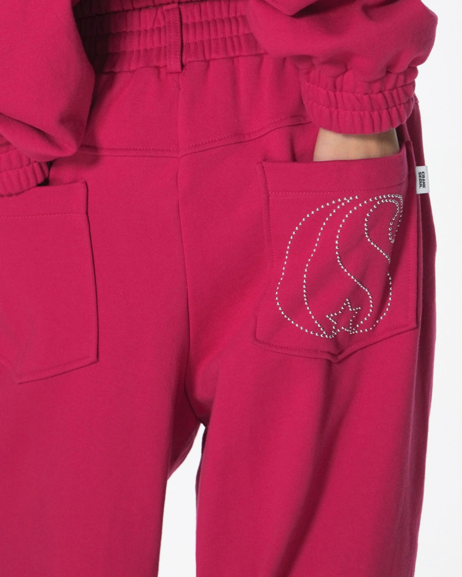 【CRANK】CURVED RIVET JOGGER PANTS