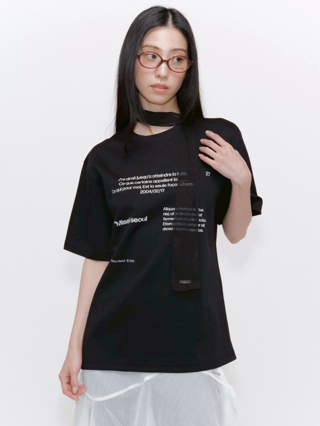 【Miseki seoul】Miseki typography short sleeves