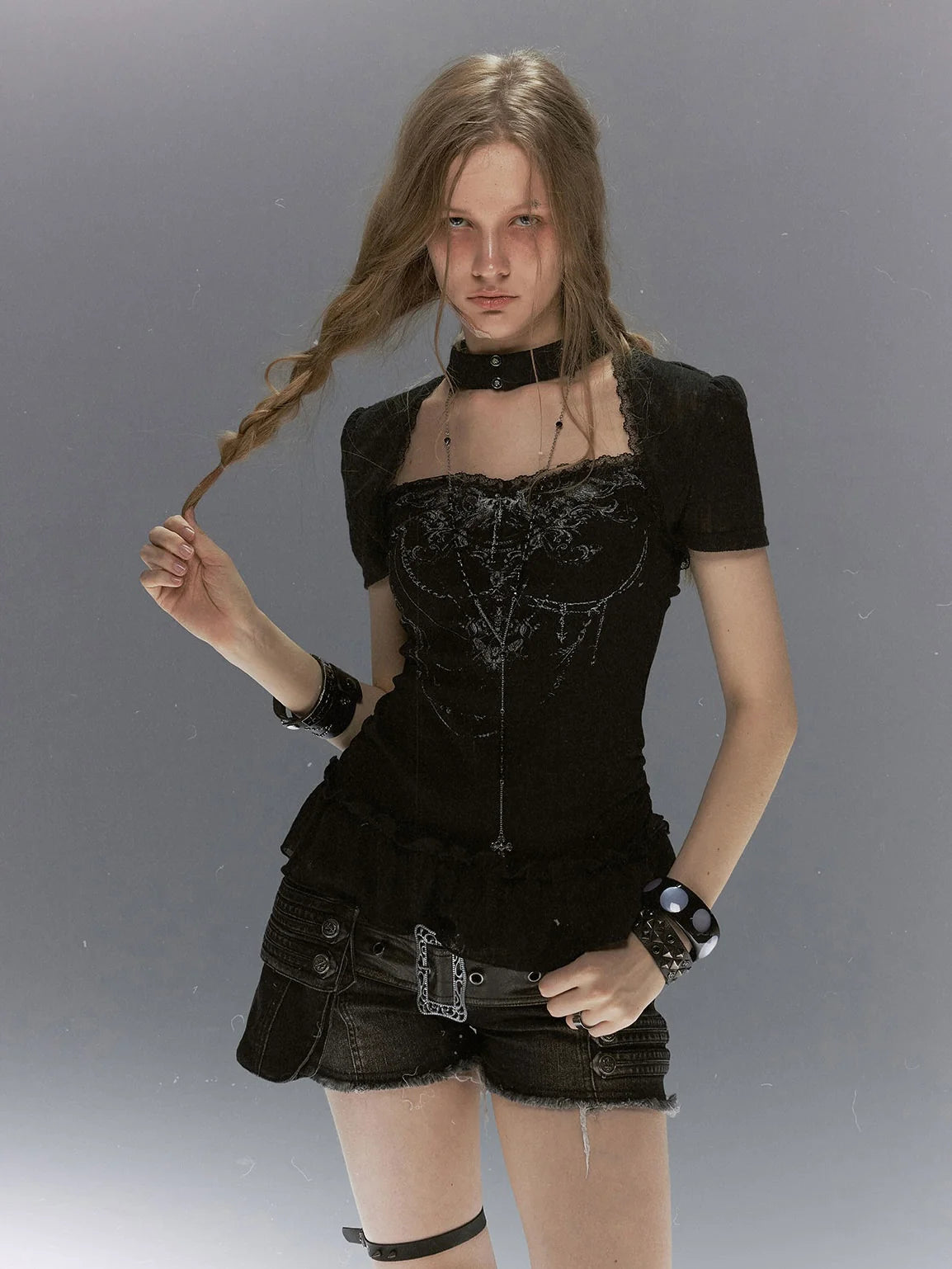 【Cest Nous】Butterfly bone top