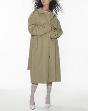 【CRANK】BELTED LONG TRENCH COAT