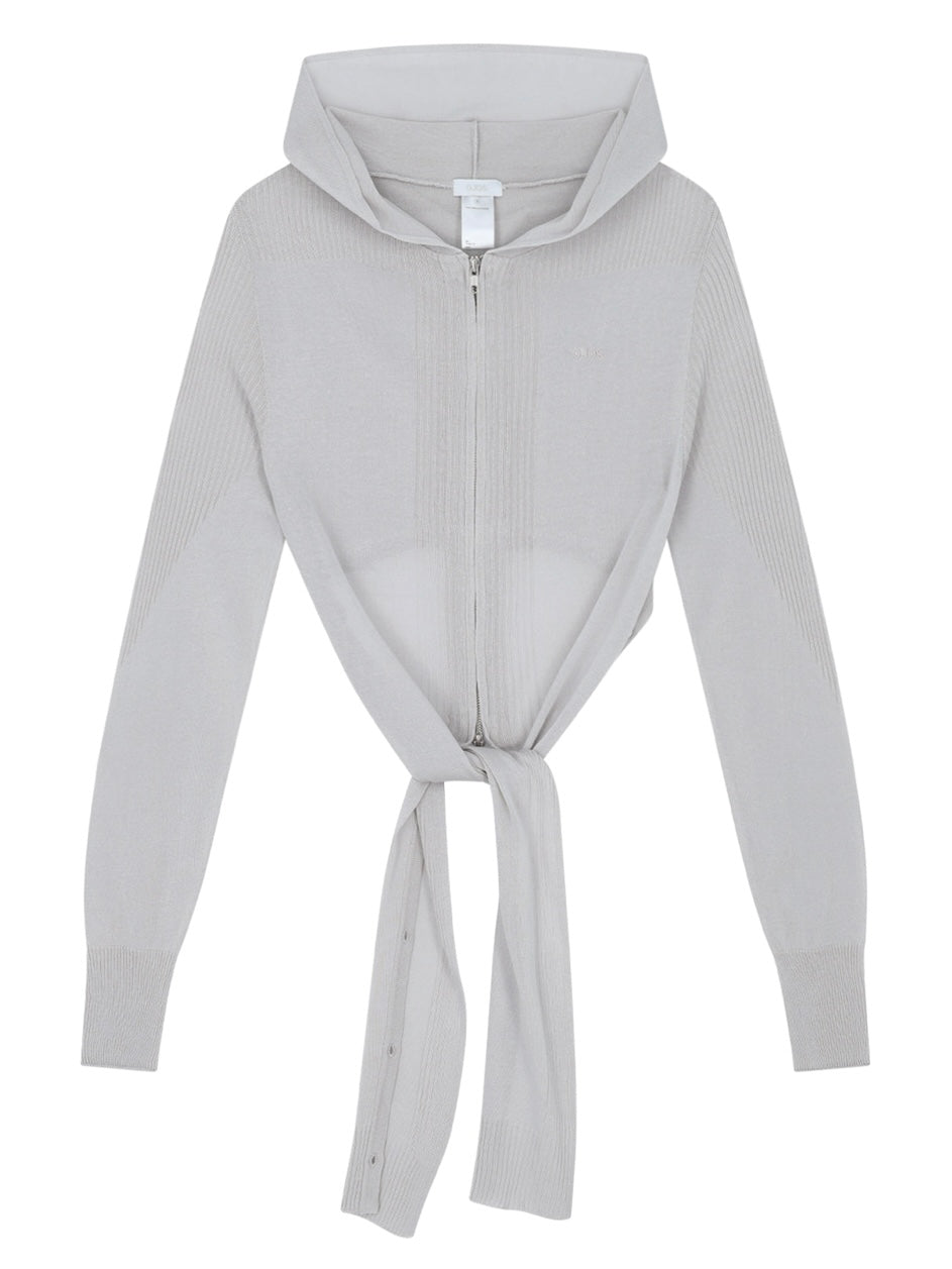 【OJOS】Detach Panel Knit Hoodie