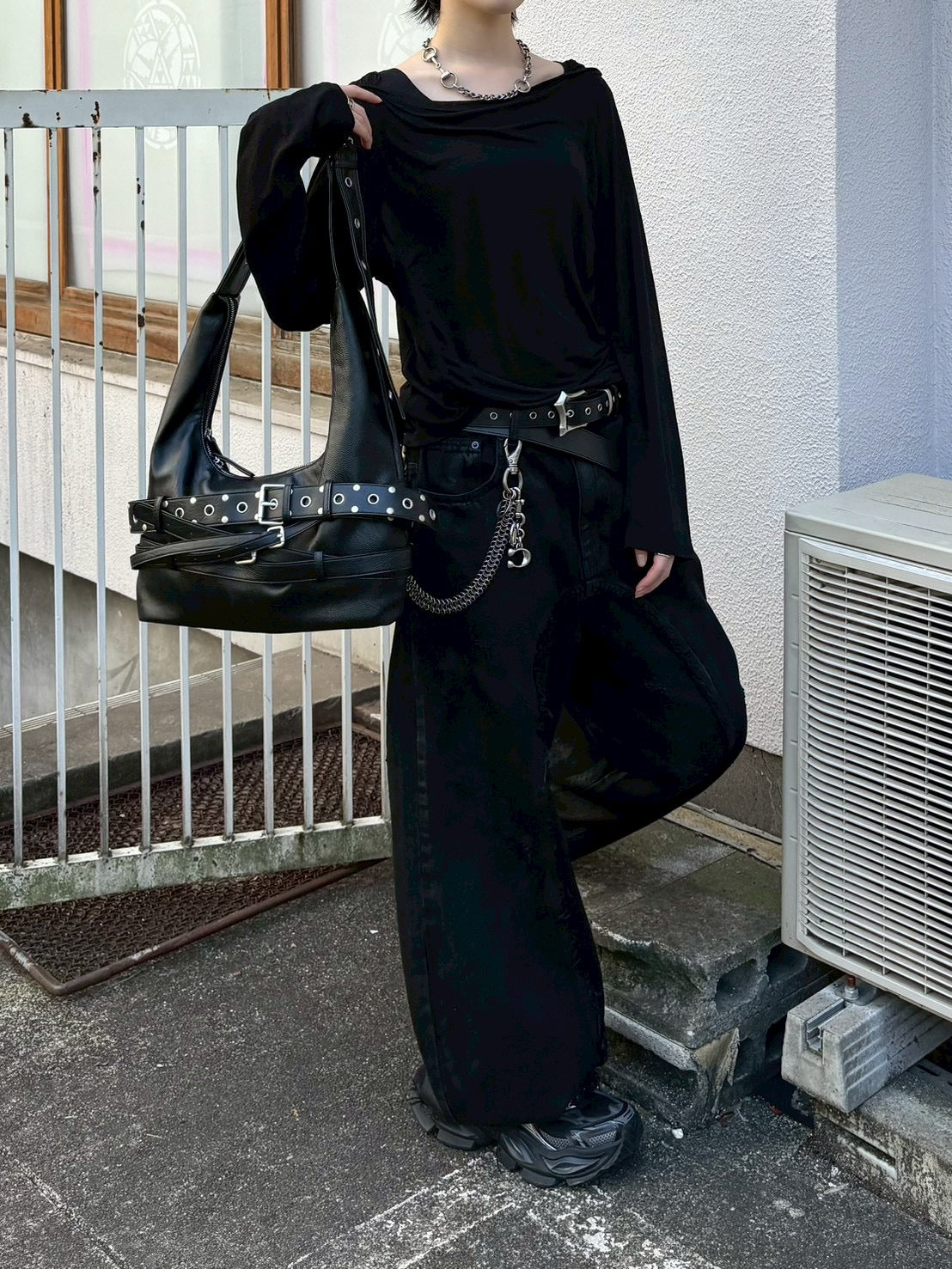 受注制【nmtc+】drape sheer hoodie (2color)