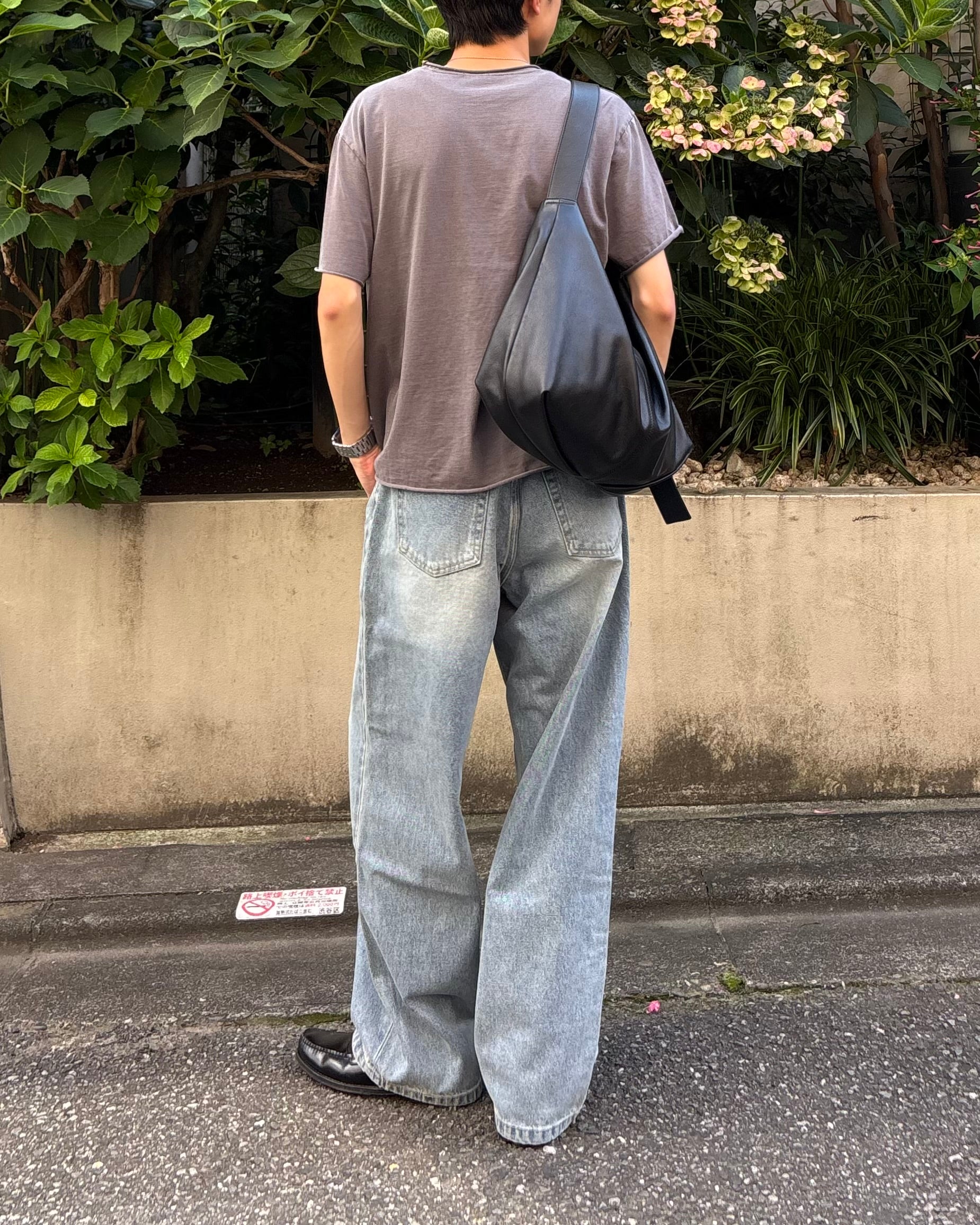 東京店WEB限定受注制【Chikashitsu +】cutting pigment tee (3color)