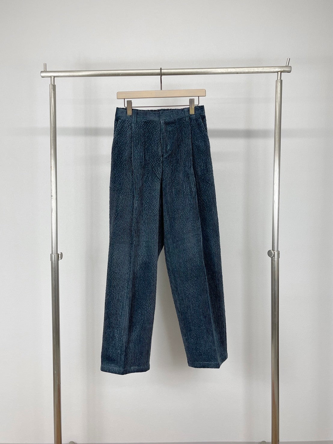 受注制【Chikashitsu +】set up high waist corduroy pants (3color)