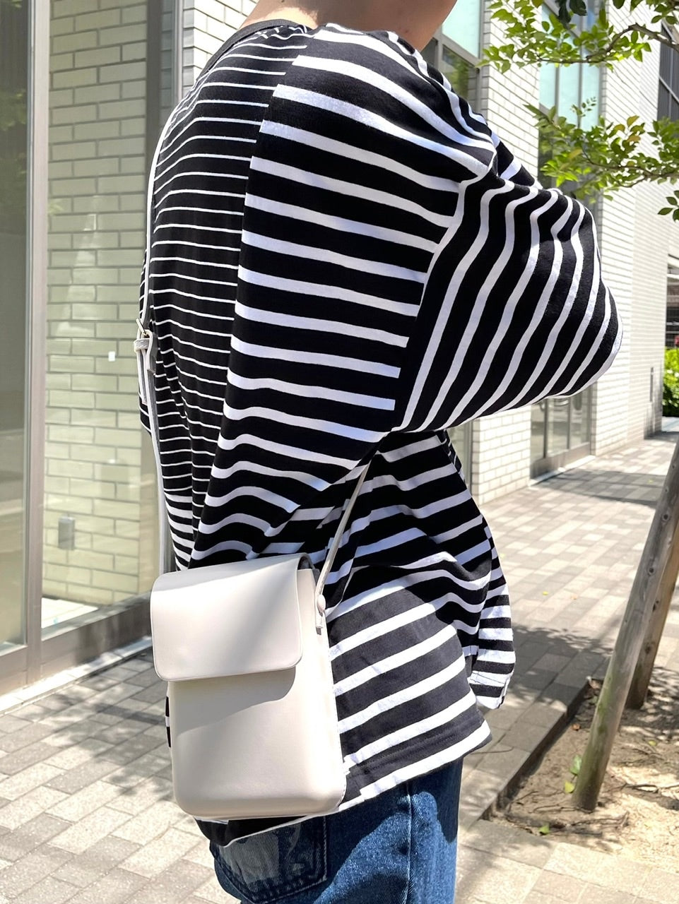 受注制【Chikashitsu +】leather pouch bag (3color)