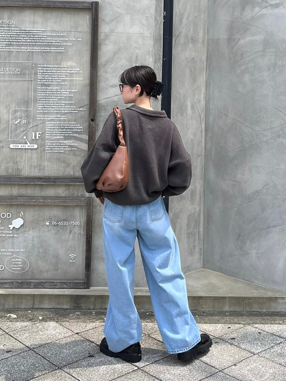 受注制【Chikashitsu +】rope wide denim pants (3color)
