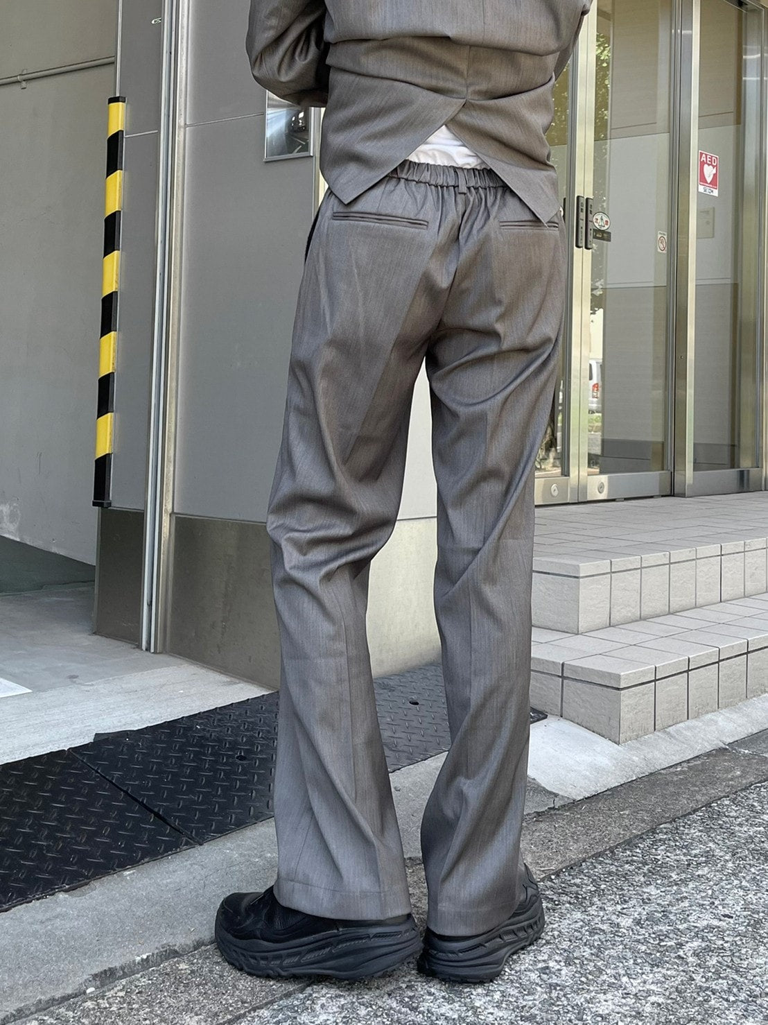 【Chikashitsu +】set up straight slacks (4color)