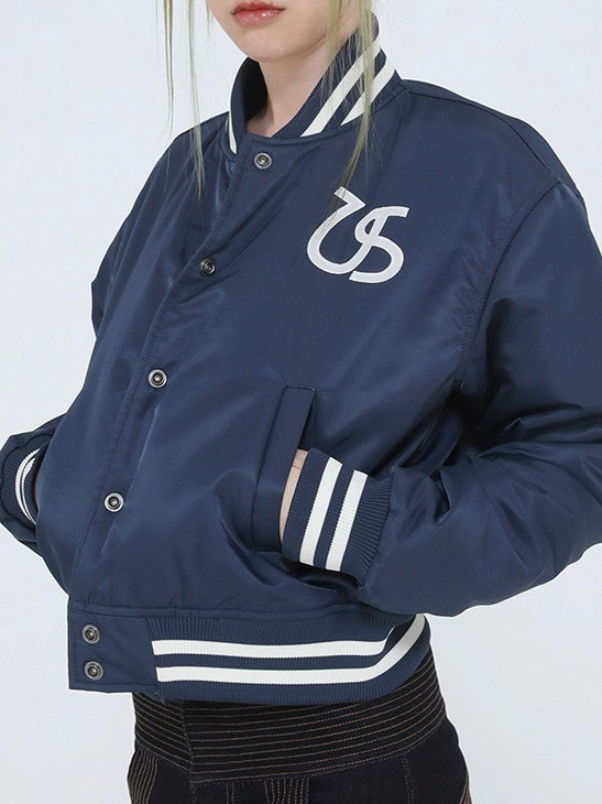 【Ugly shadow】BASEBALL JUMPER / 【アグリーシャドウ】ベースボールロゴプリント長袖ジャンパー