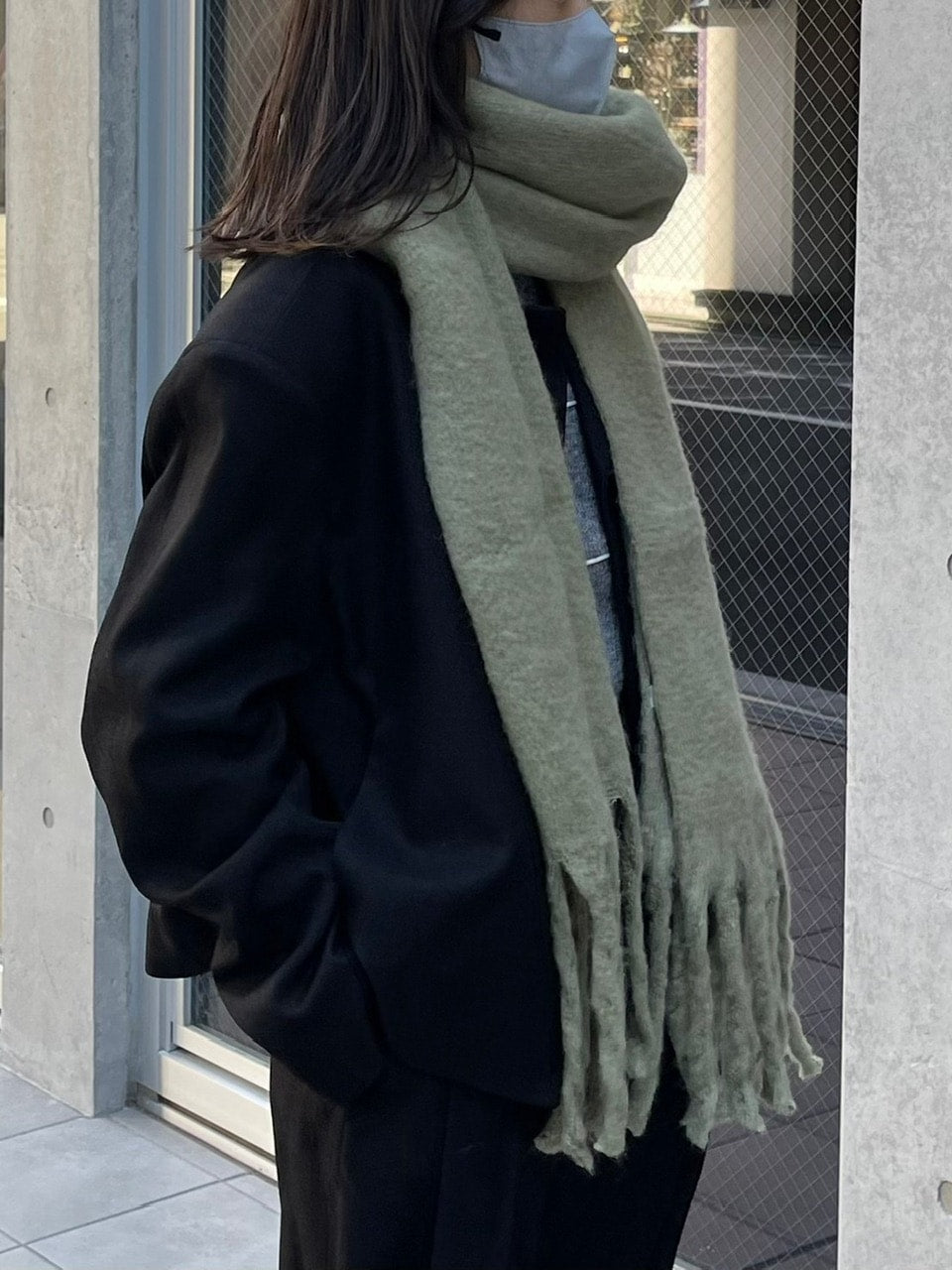 受注制【Chikashitsu +】volume color muffler (6color)