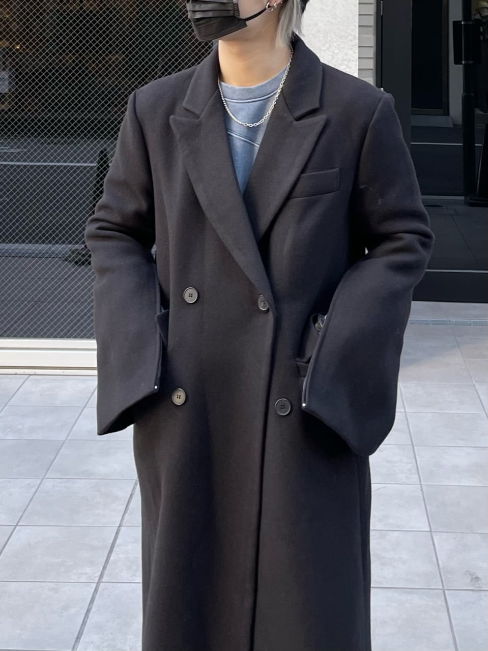 受注制【Chikashitsu +】arm zip gentleman coat (2color)