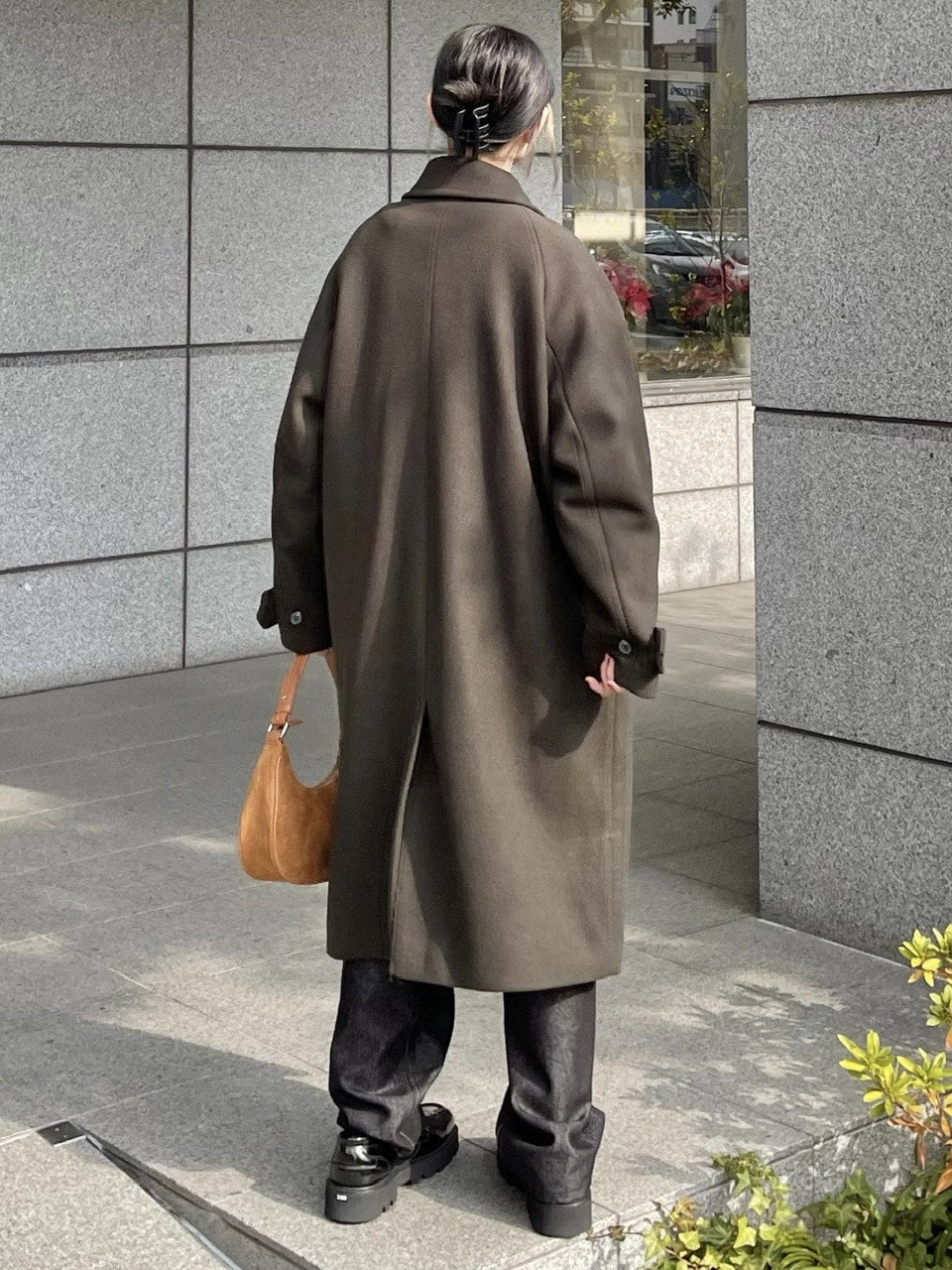 受注制【Chikashitsu +】high neck coat (3color)