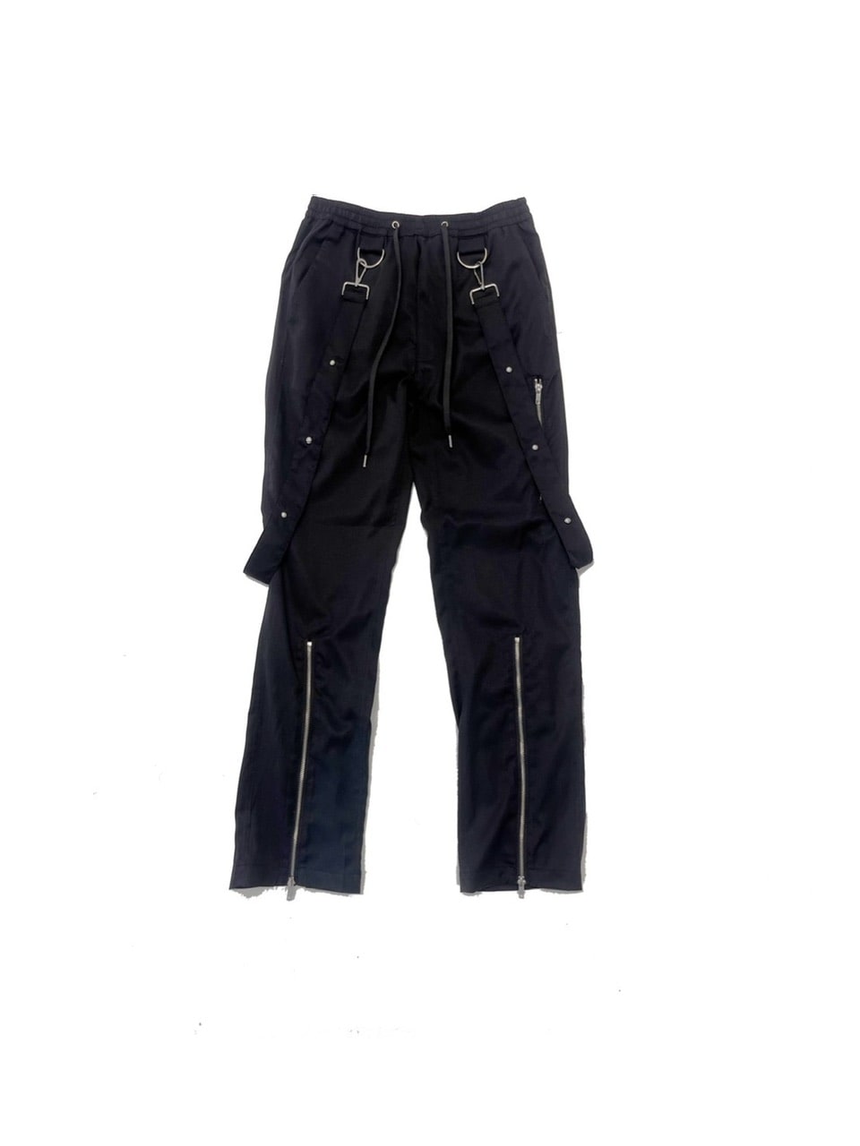 【Bizarre Maiden】strap zipper flared pants (2color)