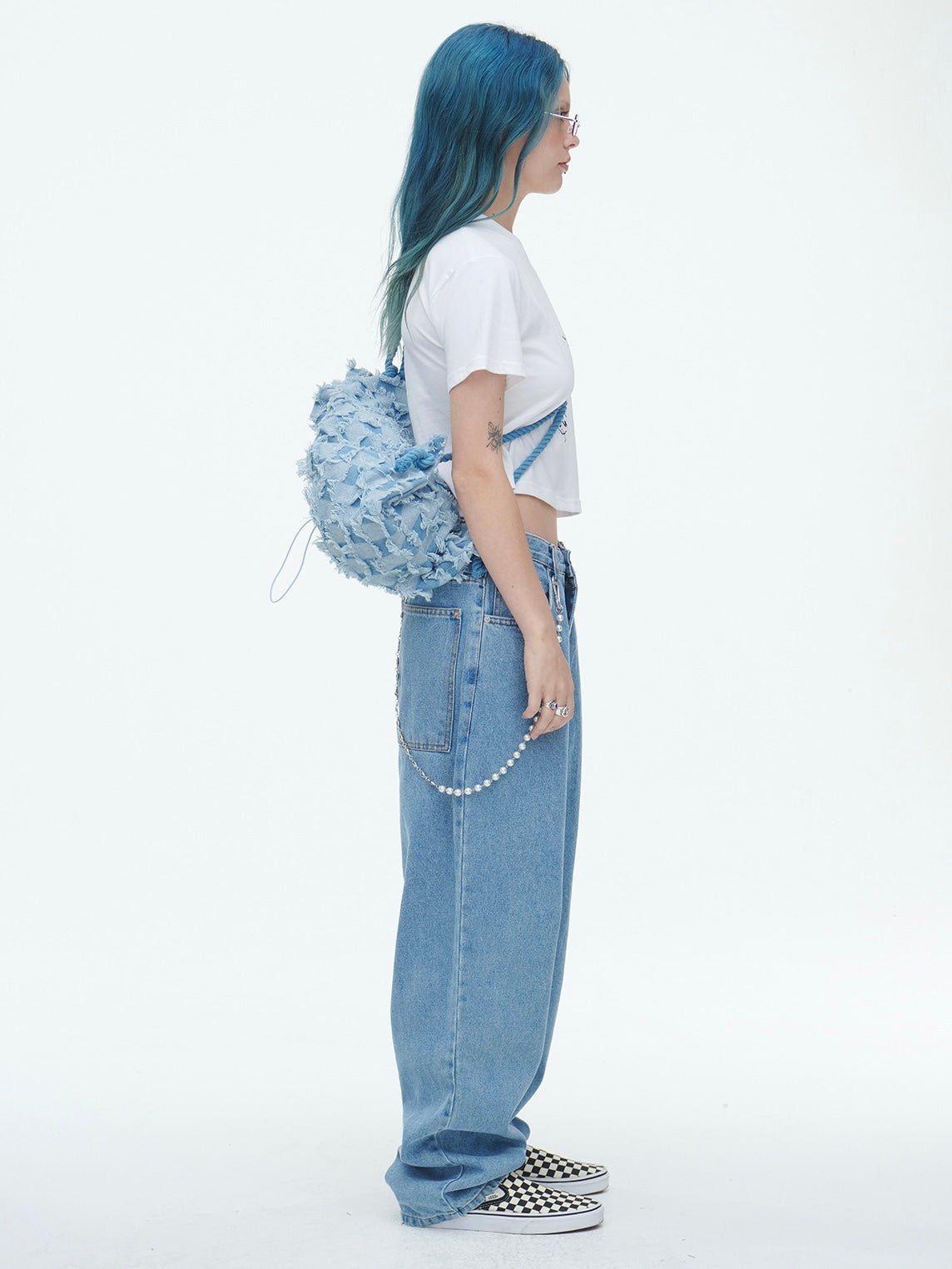 【SSERPE】CHECKERBOARD VAGABOND BAG